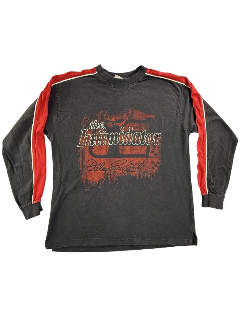 Vintage Dale Earnhardt Shirt Mens Large Black NASCAR Racing Intimidator Chase